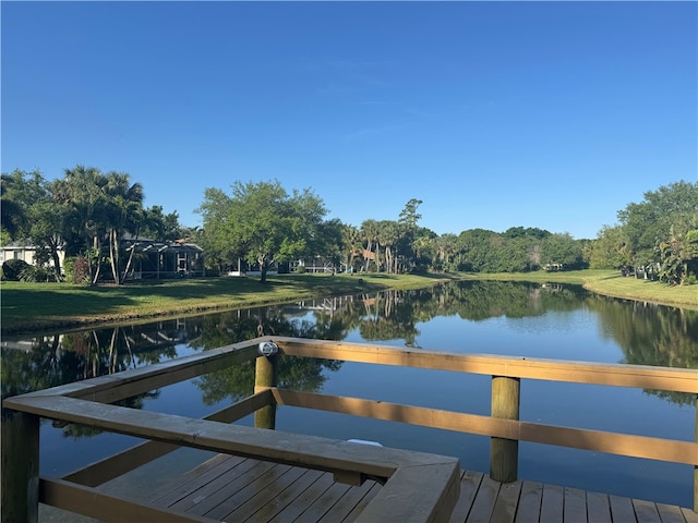 652 Hatteras Ct SW, Vero Beach, FL 32968 - view of dock featuring a water view