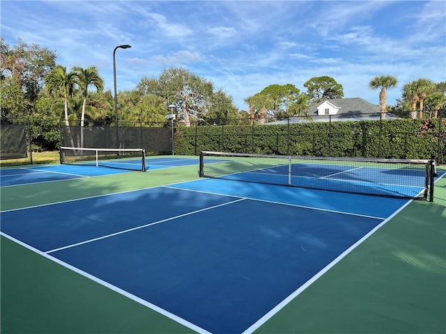 view of tennis court