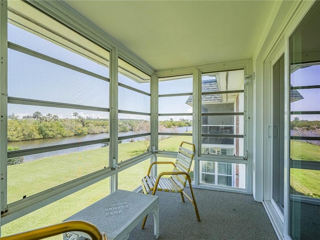 2800 Indian River Blvd Unit L8, Vero Beach, FL 32960 - sunroom / solarium featuring a water view