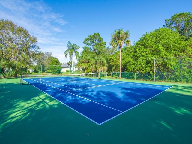 view of sport court