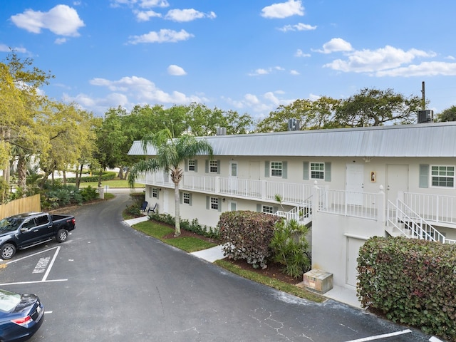 view of property with central AC unit