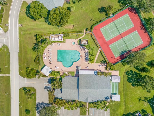 720 Lake Orchid Cir Unit 202, Vero Beach, FL 32962 - aerial view of a pool