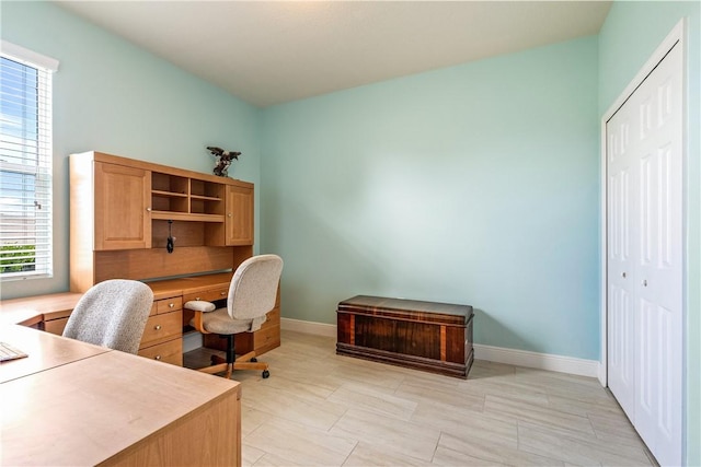 office with baseboards
