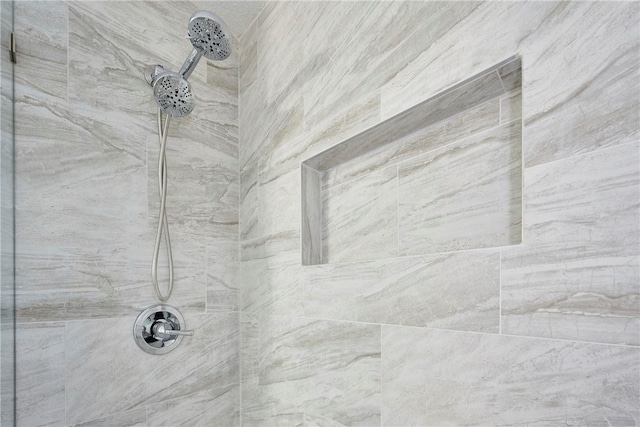 room details with tiled shower