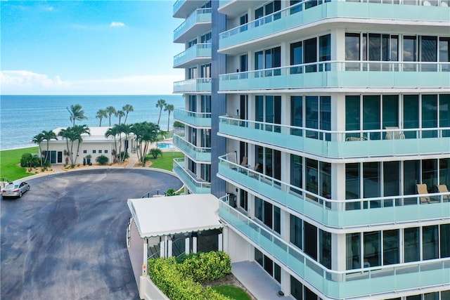 view of property featuring a water view