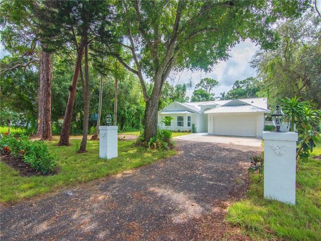 ranch-style house with a garage