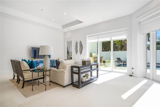 living room with a wealth of natural light