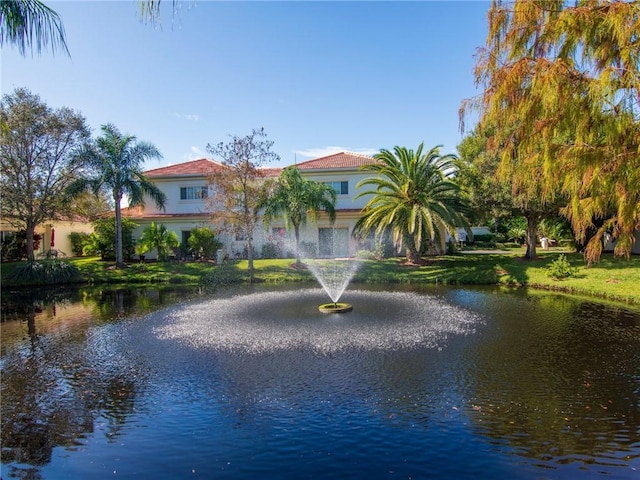 view of water feature