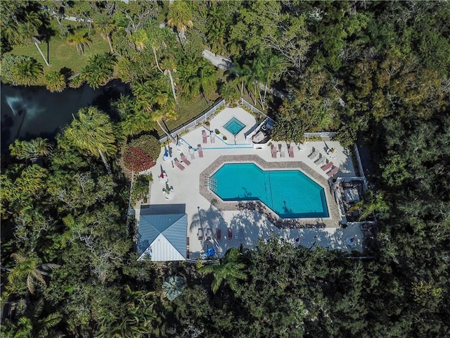 birds eye view of property
