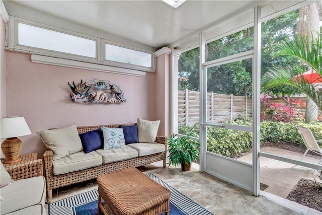 view of sunroom / solarium