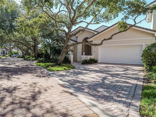 view of front of home featuring a garage