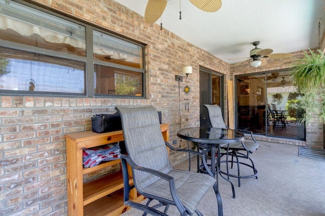 132 Keystone Dr, Sebastian, FL 32958 - view of patio with ceiling fan and outdoor dining area