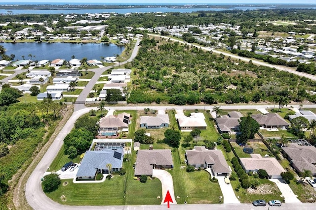 132 Keystone Dr, Sebastian, FL 32958 - aerial overview of property's location with nearby suburban area and a nearby body of water