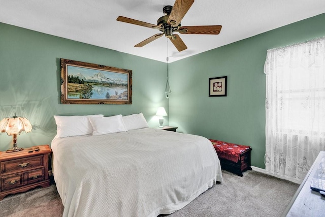132 Keystone Dr, Sebastian, FL 32958 - carpeted bedroom featuring ceiling fan and baseboards