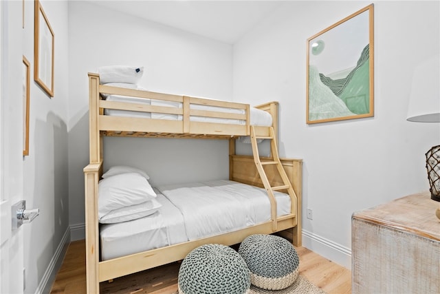 bedroom featuring wood-type flooring