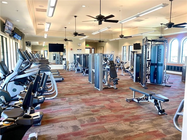 view of workout area