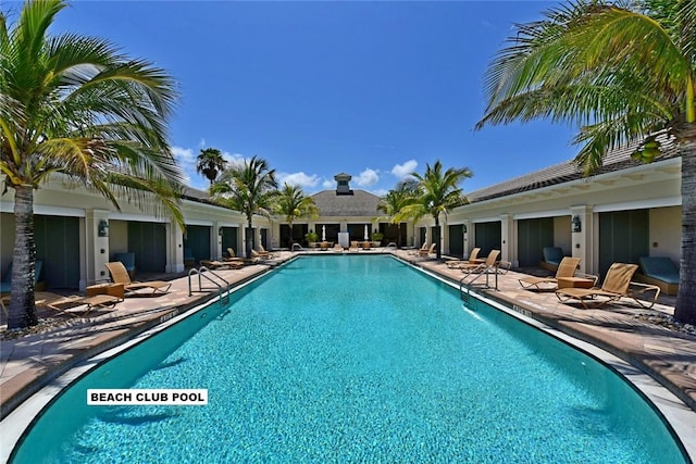 view of pool with a patio