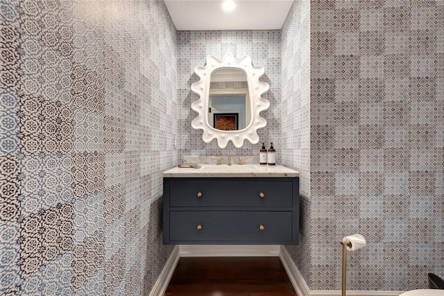 bathroom with vanity