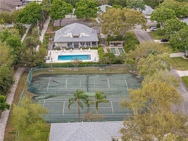 birds eye view of property