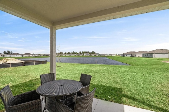 4385 Lago Cir, Vero Beach, FL 32967 - view of patio / terrace featuring a residential view and outdoor dining area