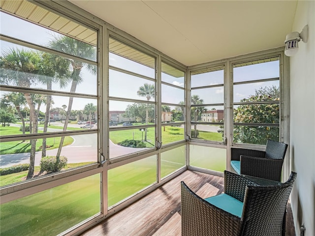 view of sunroom / solarium