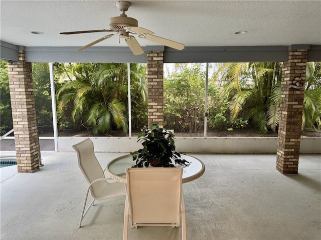 view of sunroom