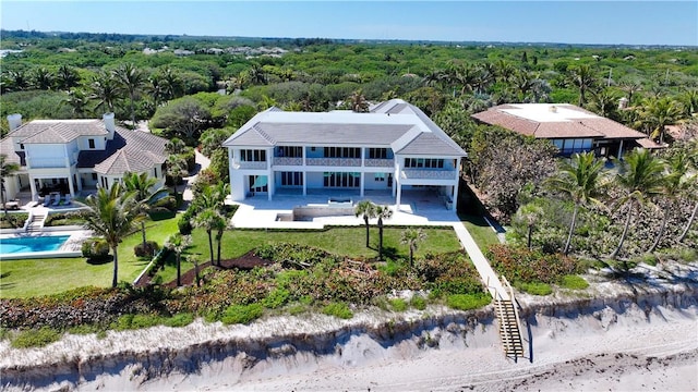 330 N Blue Wave Ln, Vero Beach, FL 32963 - bird's eye view with a view of trees