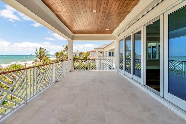 330 N Blue Wave Ln, Vero Beach, FL 32963 - balcony with a view of the beach and a water view