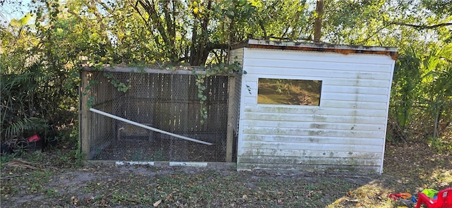 view of outdoor structure