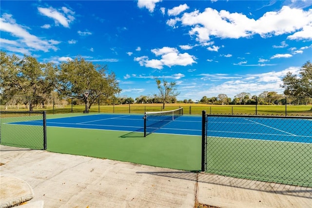 view of sport court