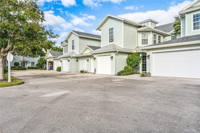 view of front property with a garage