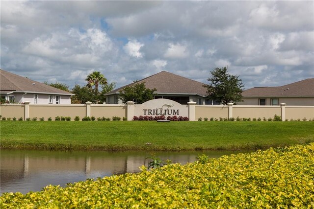 3255 W Brookfield Way, Vero Beach, FL 32966 - community sign featuring a water view