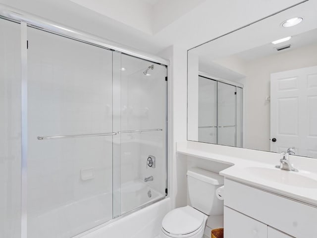 5540 N Harbor Village Dr Unit 103, Vero Beach, FL 32967 - bathroom featuring vanity and enclosed tub / shower combo