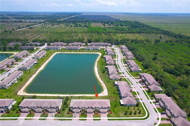 10134 W Villa Cir, Vero Beach, FL 32966 - aerial perspective of suburban area featuring a nearby body of water