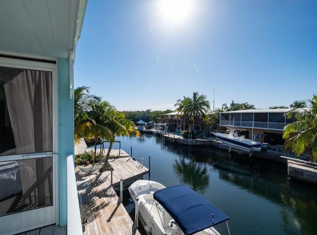 dock with a water view