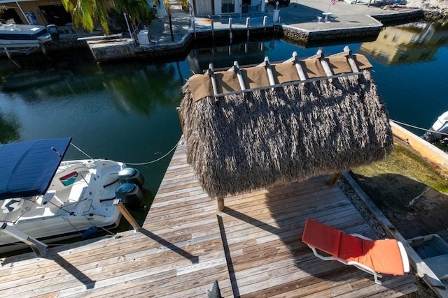 dock with a water view