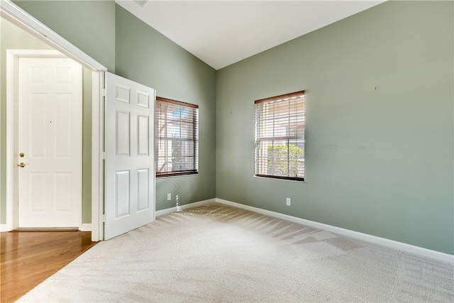 unfurnished bedroom with carpet floors