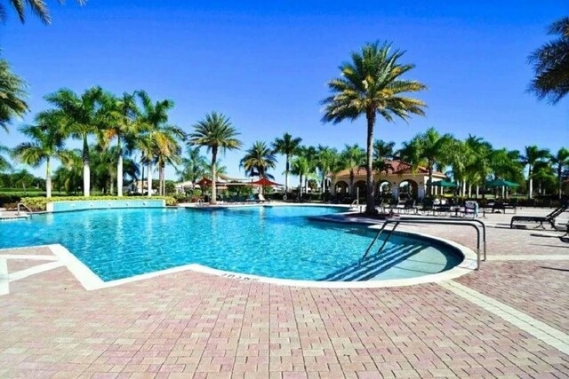 view of pool with a patio area