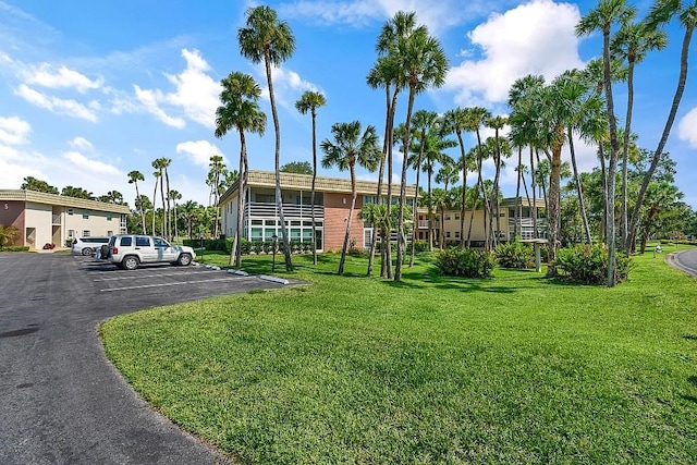 exterior space with uncovered parking