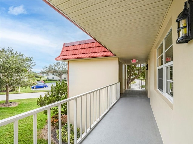 view of balcony