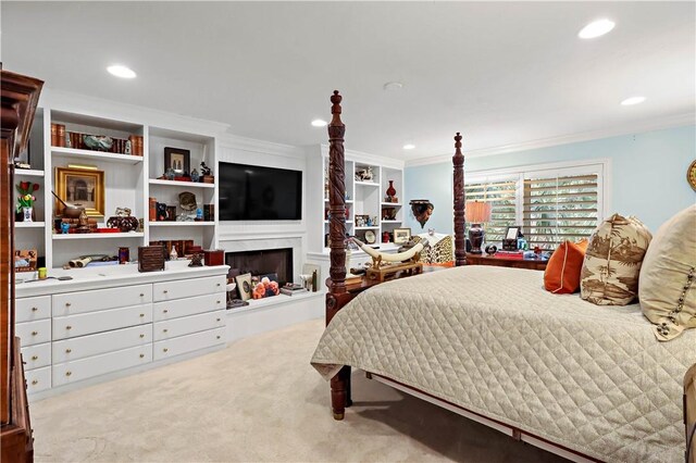 315 62nd Ct SW, Vero Beach, FL 32968 - bedroom with crown molding, recessed lighting, and carpet