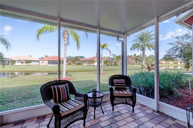 view of sunroom