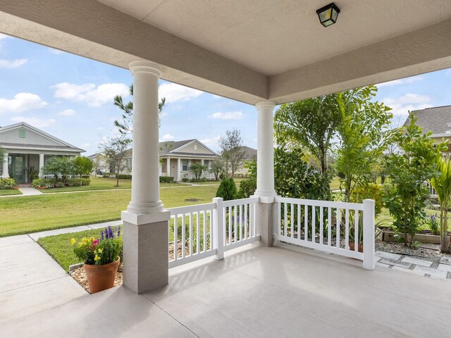 view of patio / terrace featuring a porch