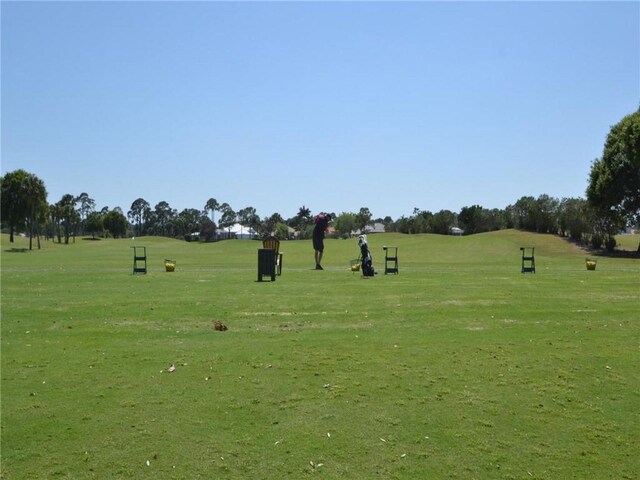 surrounding community featuring a lawn