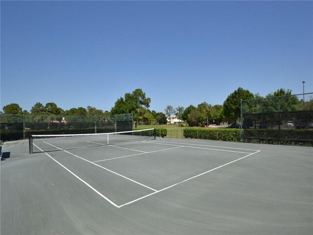 view of tennis court