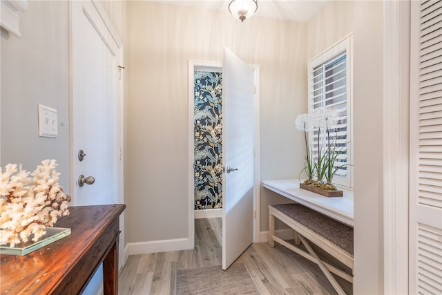 interior space featuring hardwood / wood-style flooring