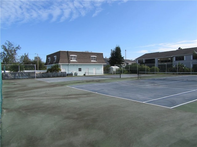 view of tennis court