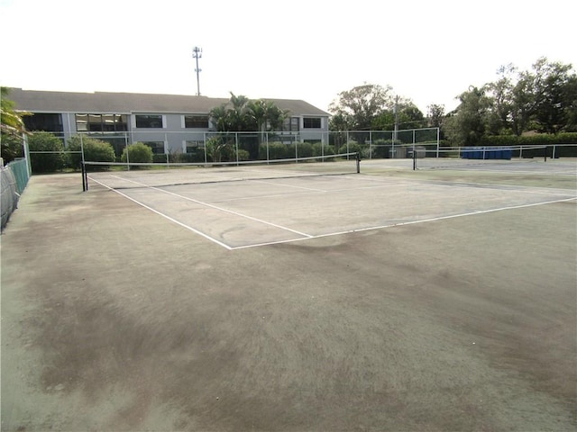 view of tennis court