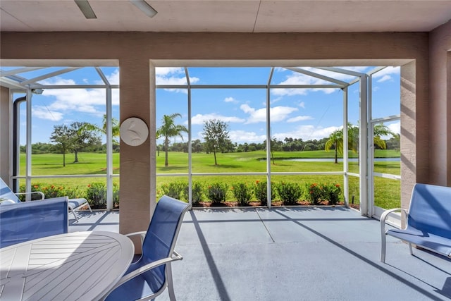 view of sunroom / solarium