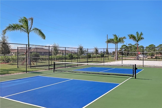 view of sport court with basketball court